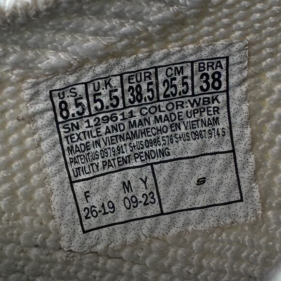 Skechers Max Cushioning Elite 2.0 White Black Running Shoes 129611 Womens Sz 8.5 - Picture 11 of 12